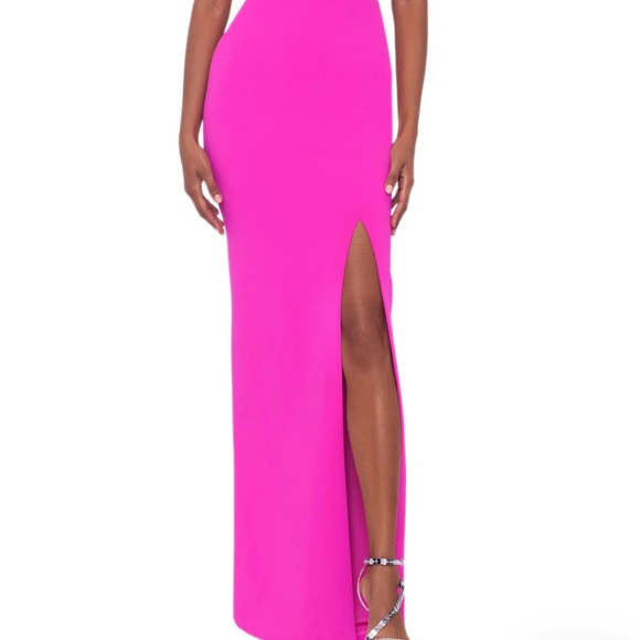 XSCAPE Cutout Slit Gown - Picture 3 of 4